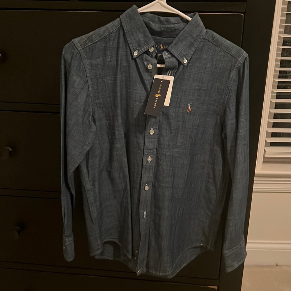 Boys Ralph Lauren denim long sleeve 10-12